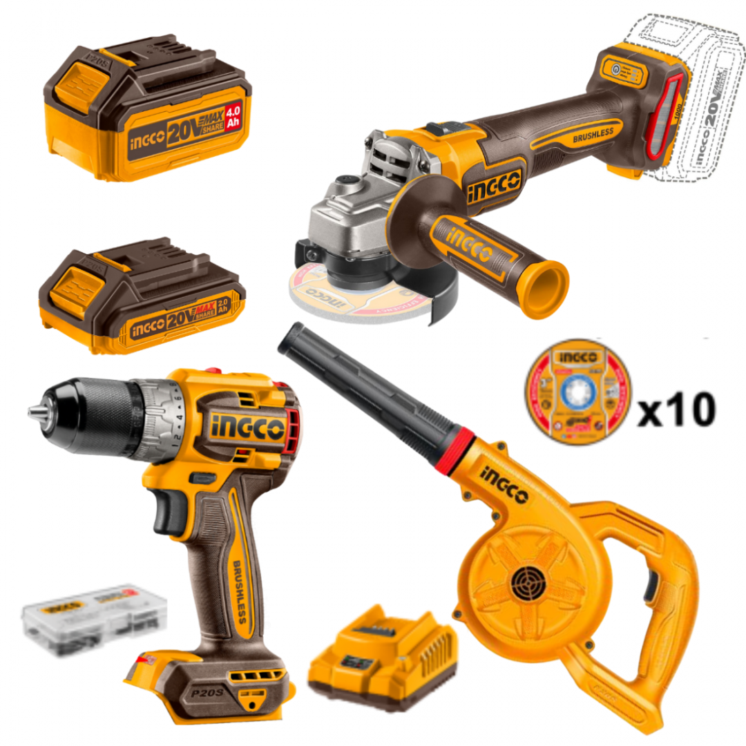 Ingco 3 in 1 Combo Kit COSLI241192