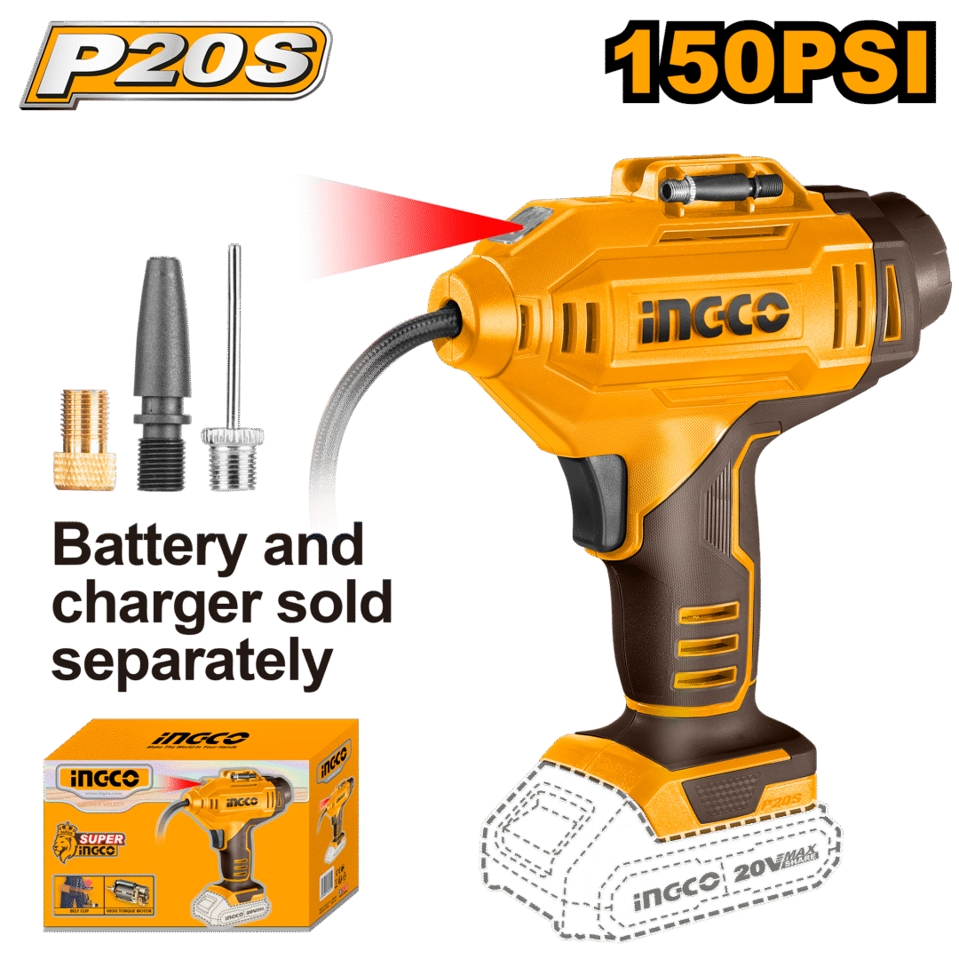 Lithium-Ion auto air compressor (20V) Cacli2018