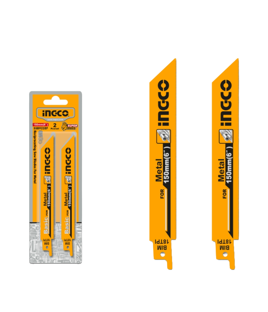 Reciprocating saw blades for metal