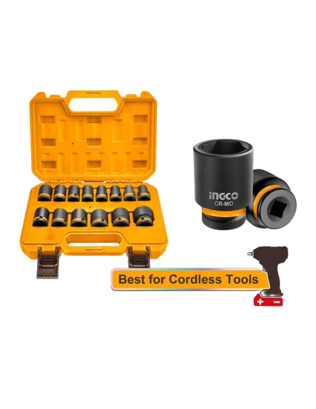 14 Piece 1/2″ DR. Impact socket set