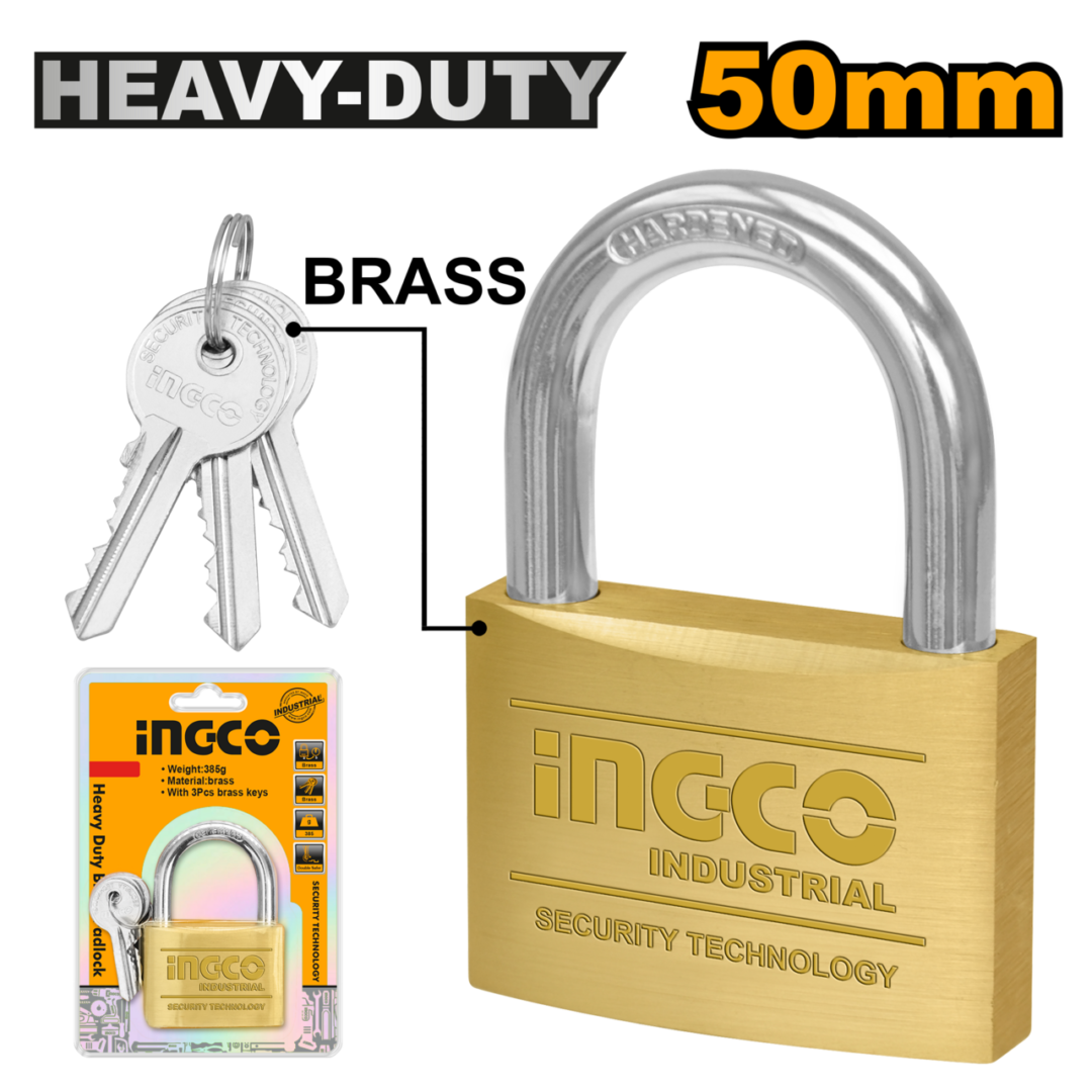 Heavy Duty Brass Padlock - Image 2