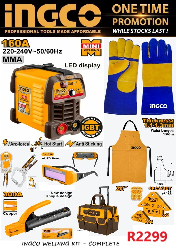 Ingco Welding Kit 8Pcs Cos23095