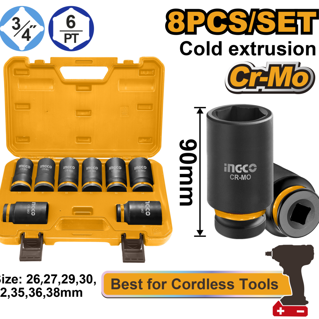 Impact Socket Set 3/4 8pc Hkissd34082l