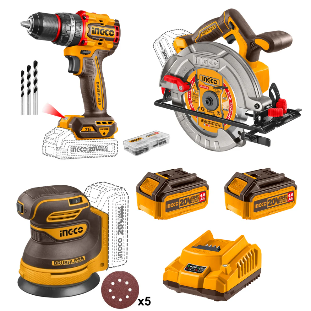 Cordless 3-Piece Drill / Sander / Circular Saw Combo Kit Cosli250181