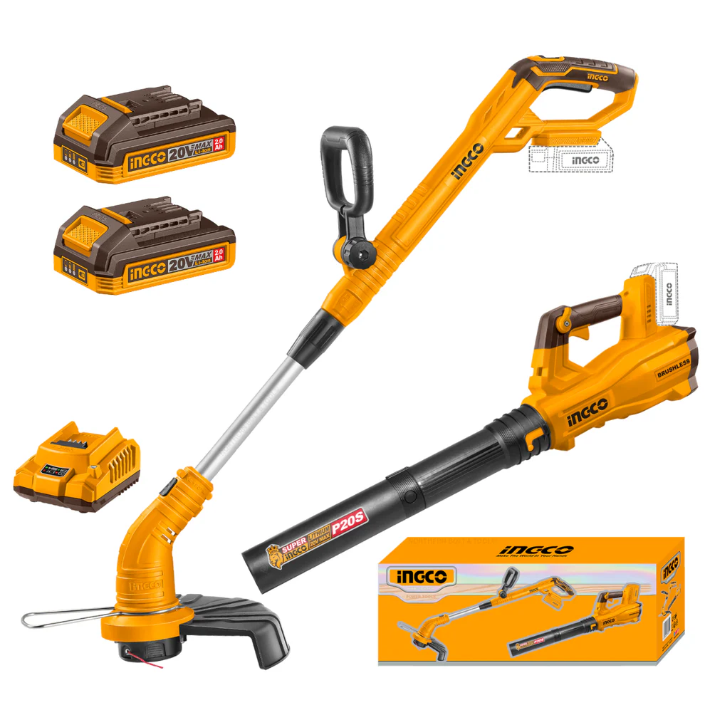 2 in 1 Cordless Blower / Trimmer Gardening Combo Kit Cosli250398