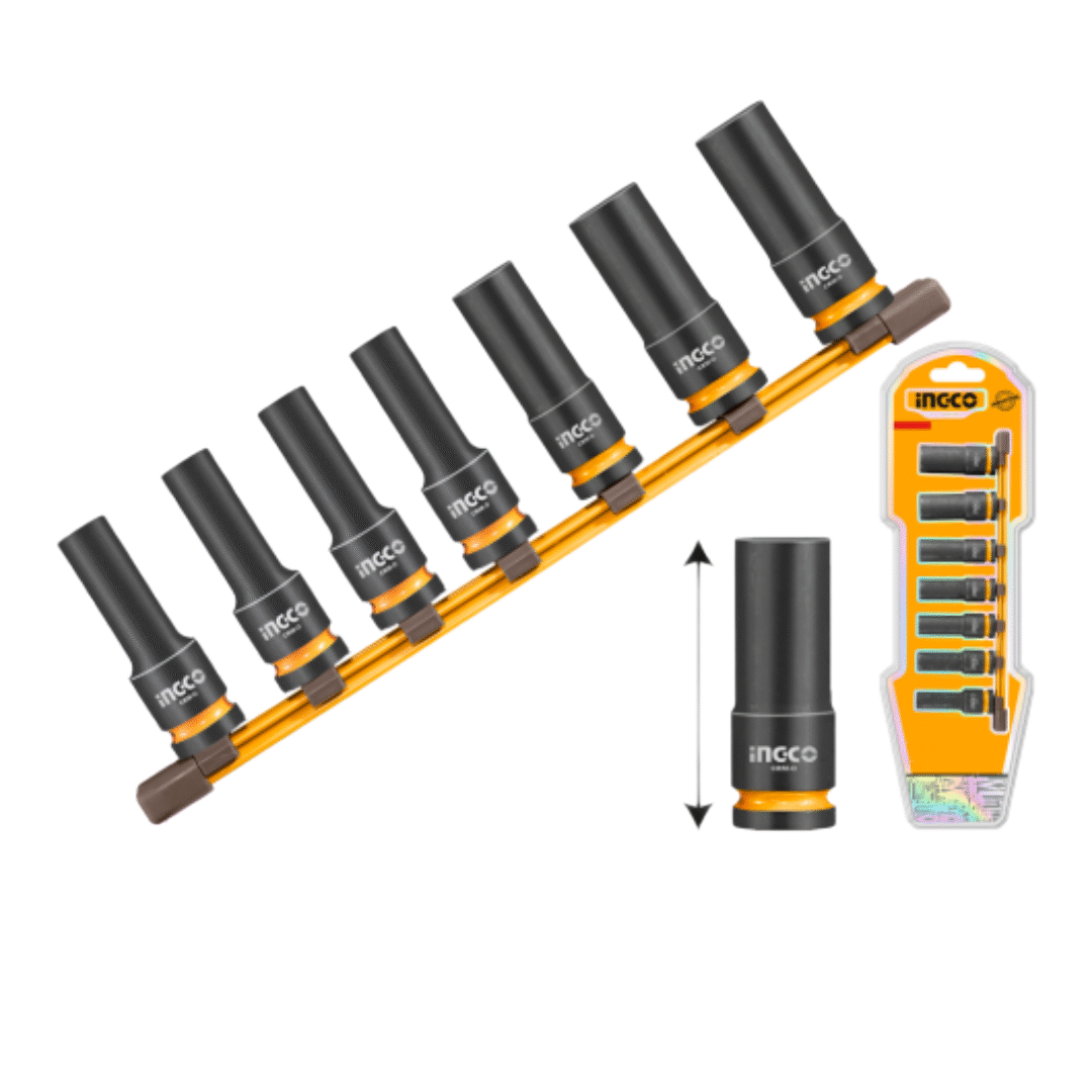 7 PC 1/2" Deep Drive Socket Set