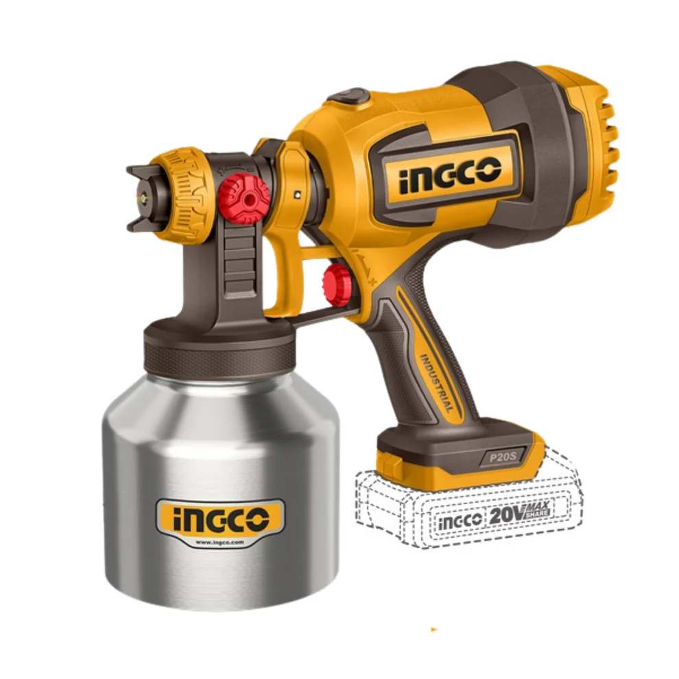 Cordless Spray Gun With 800ML Aluminium Tank Csgli20041