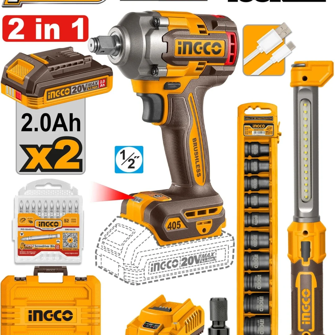 Cordless Impact Wrench Kit 405nm 2pc Cosli23056