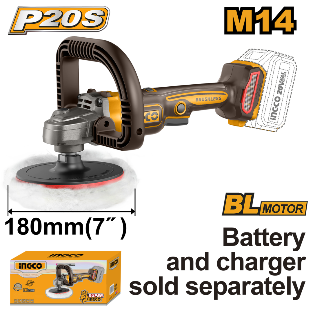 20V Cordless Polisher 180mm Apli2018