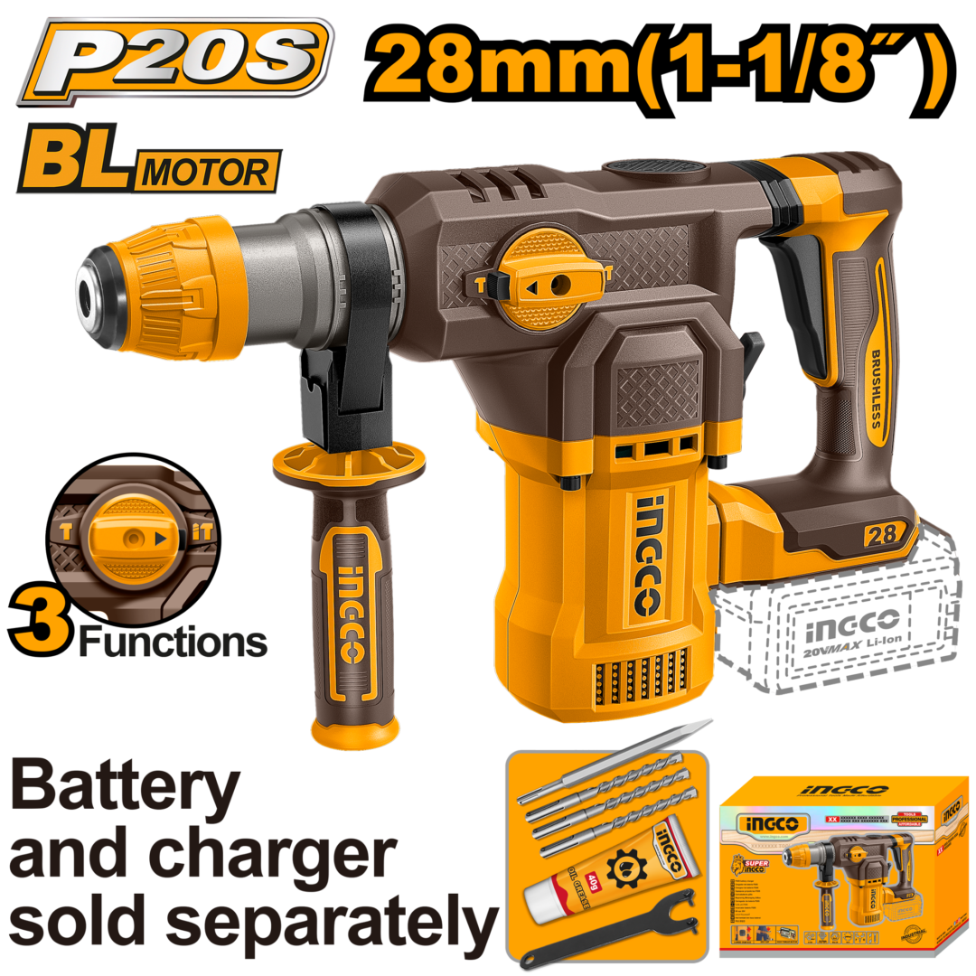 Cordless Rotary Hammer Drill 4.5J 20V Crhli20286