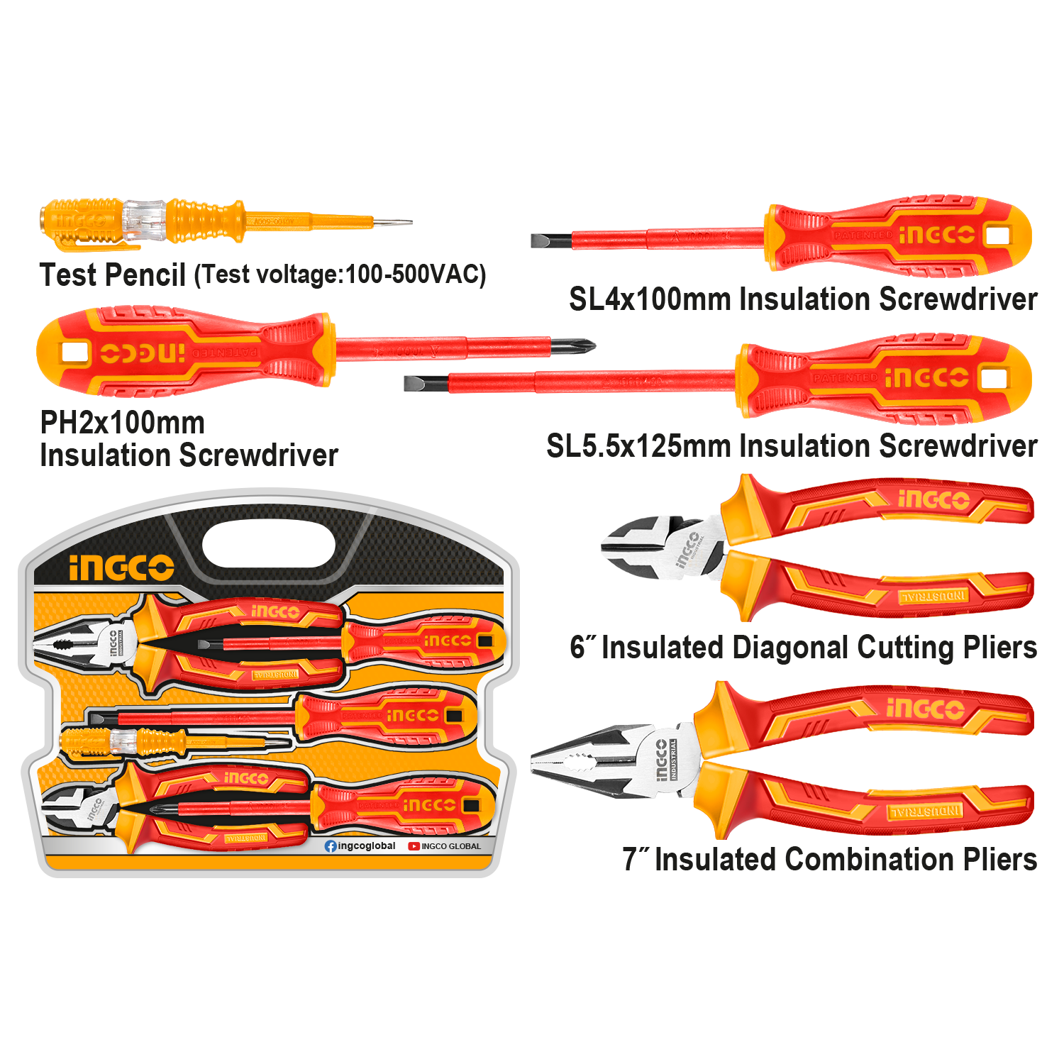 Insulated Hand Tools Set Hkist3061