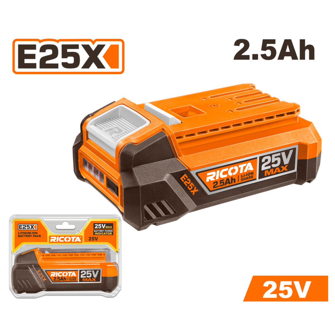 RICOTA 25V 2.5AH BATTERY