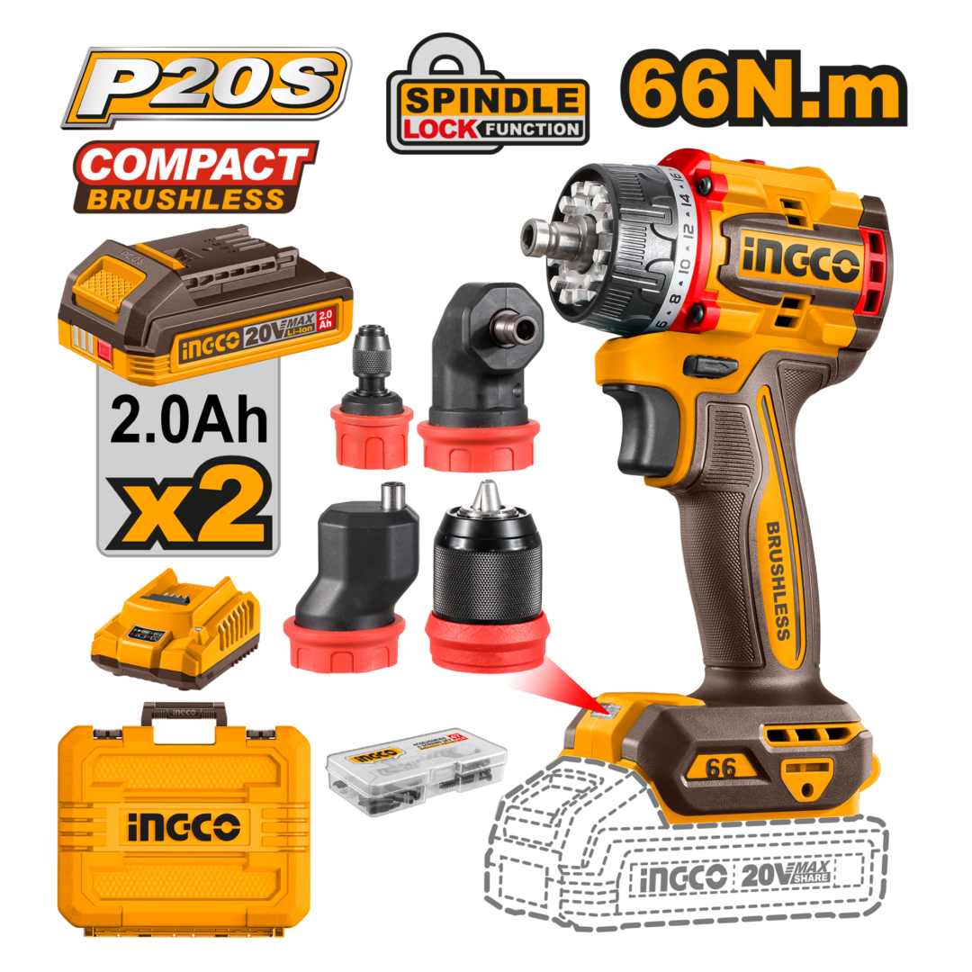 P20S 66N.m MULTI-HEAD DRILL DRIVER
