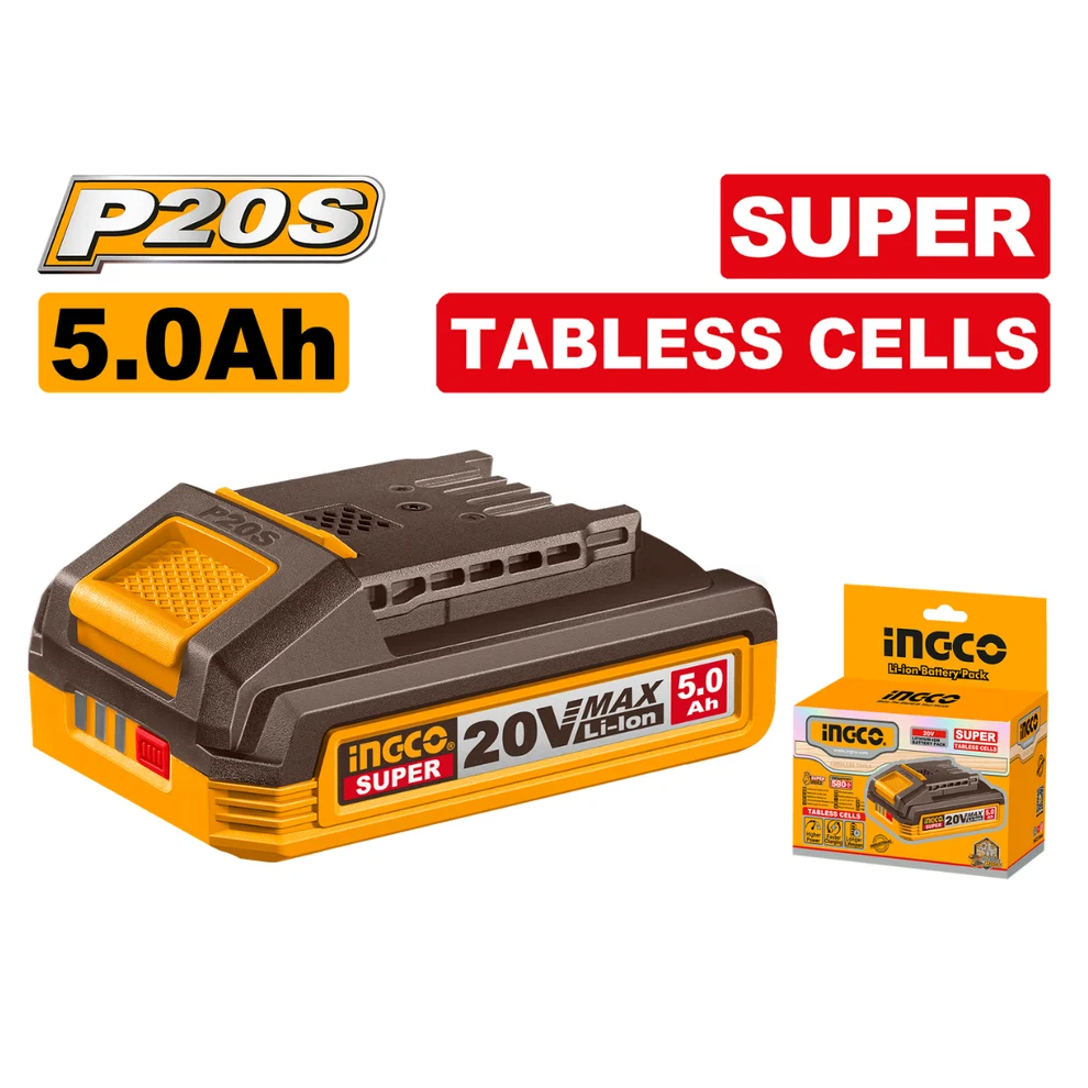 Ingco 5Ah Tabless Battery 20V P20S - Image 2