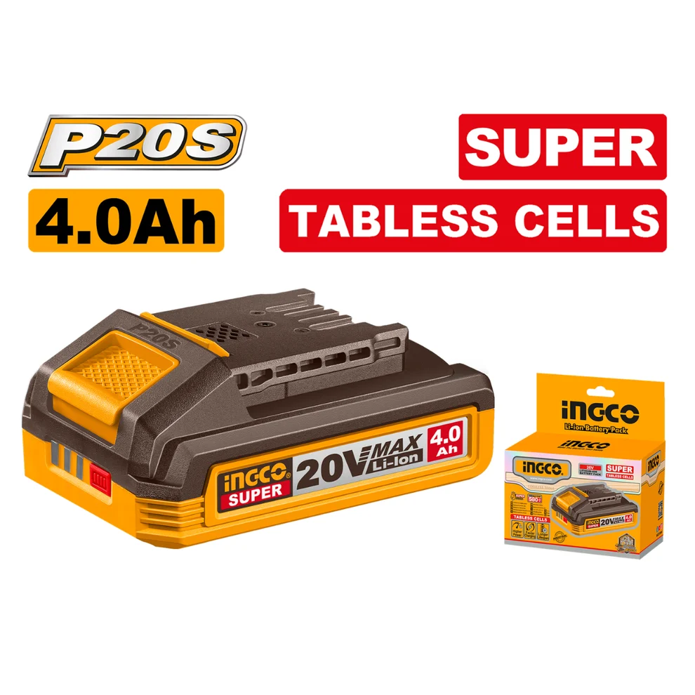 Ingco 4Ah Tabless Battery 20V P20S - Image 2